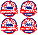 best asp.net hosting service award - asp.netpro 2008 readers choice poll - discountasp.net