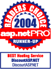 2004 asp.netPro readers' choice award