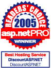 2005 asp.netPro readers' choice award