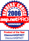 2006 asp.netPro readers' choice award